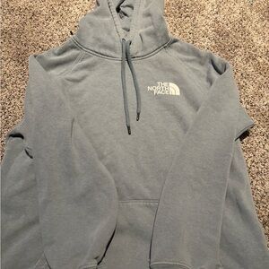 The North Face Gray Sweater with High Collar and Quarter-Zip